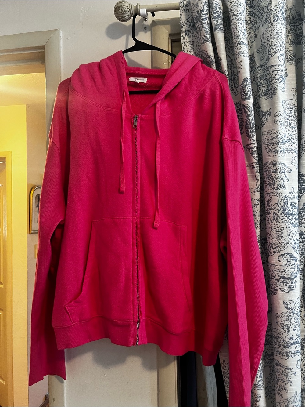 Sincerely Jules Hot Pink Zip-Up Hoodie